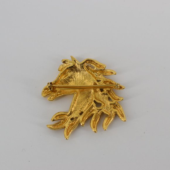 Napier Jewelry Vintage Napier Gold Tone Horse Head Brooch Poshmark